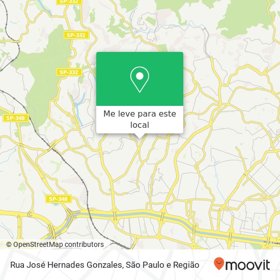 Rua José Hernades Gonzales mapa