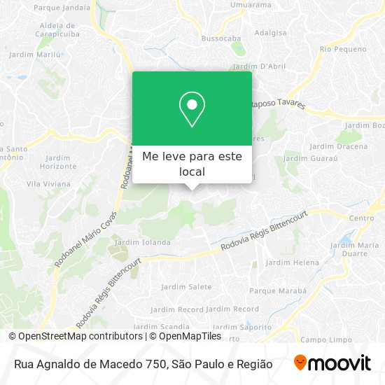 Rua Agnaldo de Macedo 750 mapa