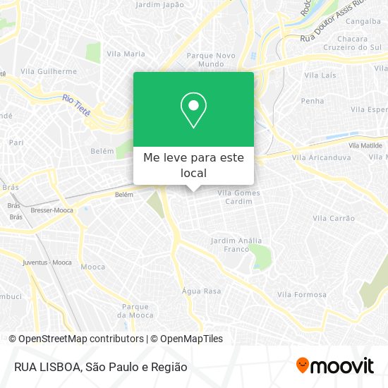 RUA LISBOA mapa