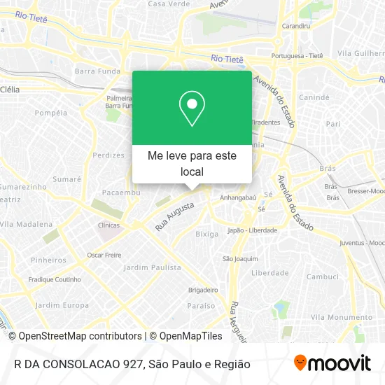 R DA CONSOLACAO 927 mapa