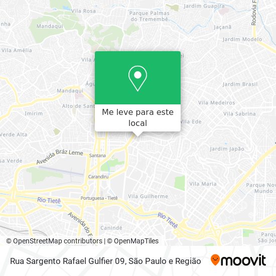 Rua Sargento Rafael Gulfier 09 mapa