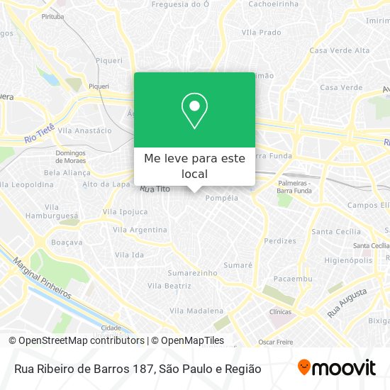 Rua Ribeiro de Barros 187 mapa