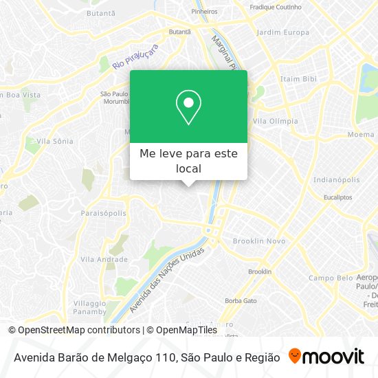 Avenida Barão de Melgaço 110 mapa