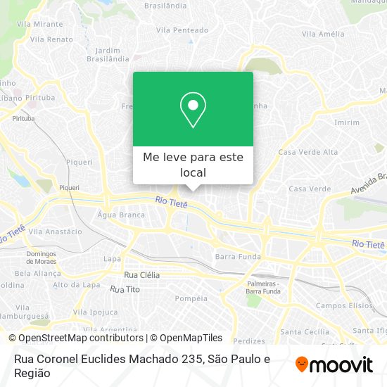 Rua Coronel Euclides Machado  235 mapa