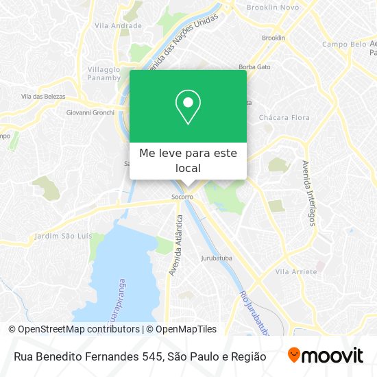 Rua Benedito Fernandes 545 mapa