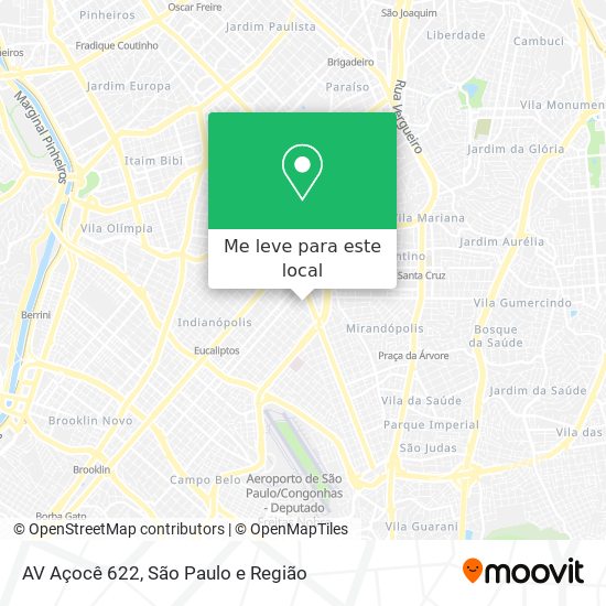 AV Açocê 622 mapa