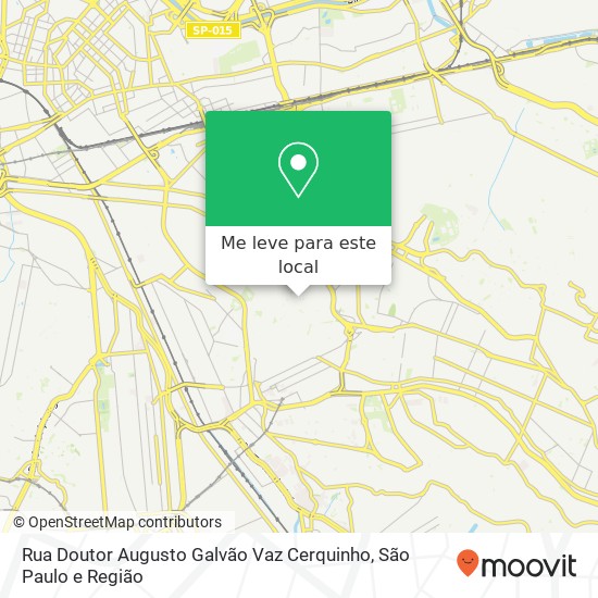 Rua Doutor Augusto Galvão Vaz Cerquinho mapa