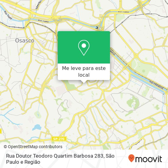 Rua Doutor Teodoro Quartim Barbosa 283 mapa