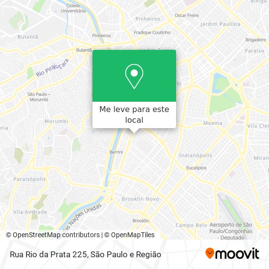 Rua Rio da Prata 225 mapa