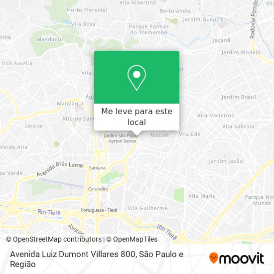 Avenida Luiz Dumont Villares 800 mapa