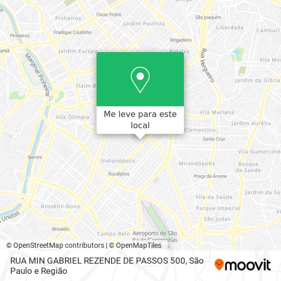 RUA MIN GABRIEL REZENDE DE PASSOS 500 mapa