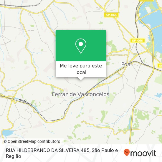RUA HILDEBRANDO DA SILVEIRA  485 mapa