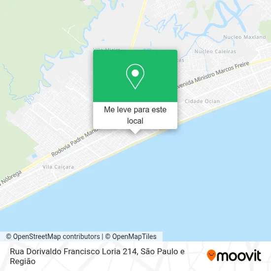 Rua Dorivaldo Francisco Loria 214 mapa