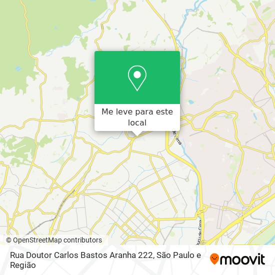 Rua Doutor Carlos Bastos Aranha 222 mapa