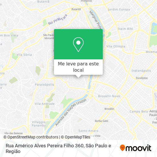 Rua Américo Alves Pereira Filho 360 mapa