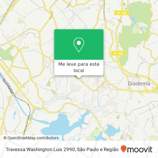 Travessa Washington Luis 2990 mapa