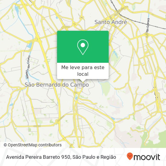 Avenida Pereira Barreto 950 mapa