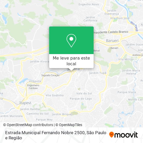 Estrada Municipal Fernando Nobre 2500 mapa
