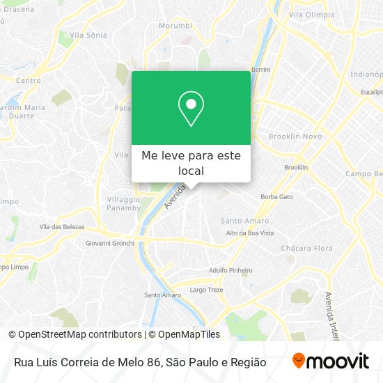 Rua Luís Correia de Melo 86 mapa