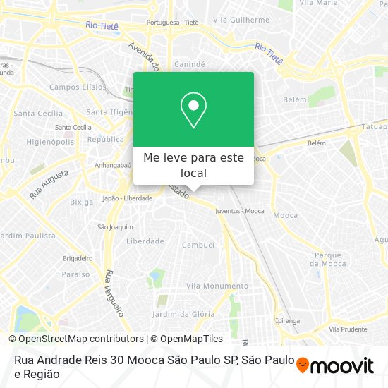 Rua Andrade Reis 30   Mooca   São Paulo   SP mapa