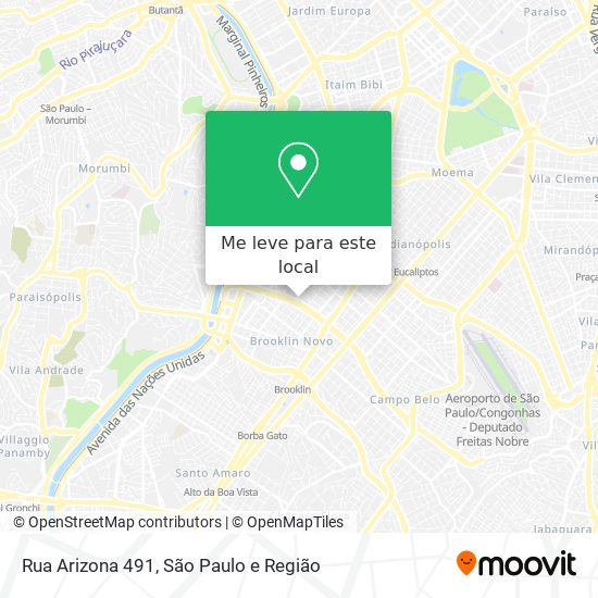 Rua Arizona 491 mapa