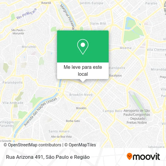 Rua Arizona 491 mapa