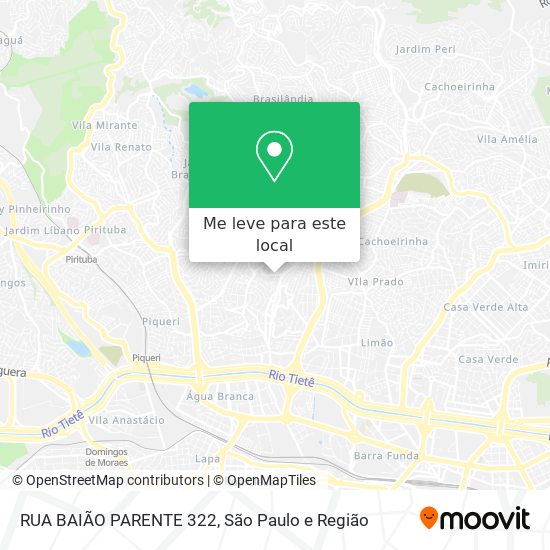 RUA BAIÃO PARENTE  322 mapa