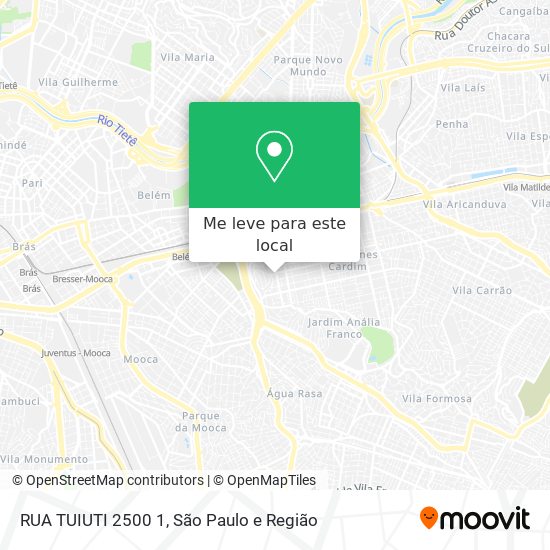 RUA TUIUTI 2500 1 mapa