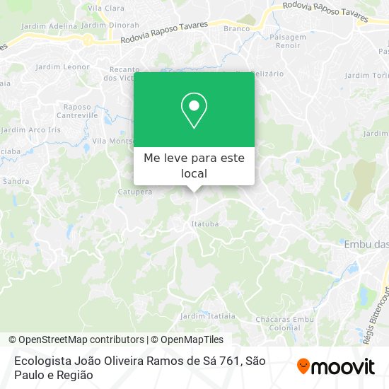 Ecologista João Oliveira Ramos de Sá 761 mapa