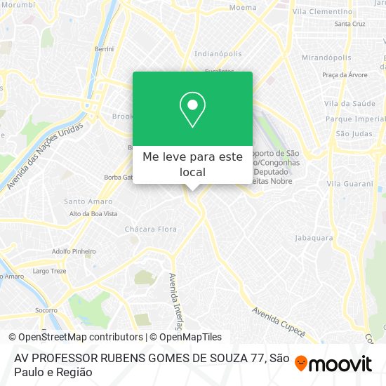AV PROFESSOR RUBENS GOMES DE SOUZA 77 mapa