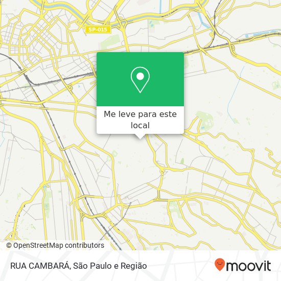 RUA CAMBARÁ mapa