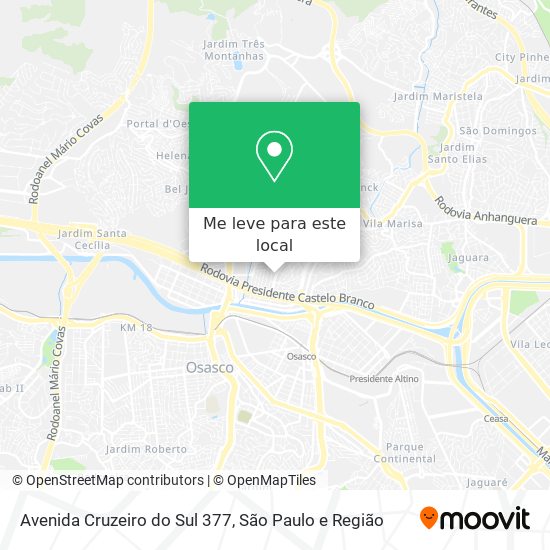 Avenida Cruzeiro do Sul 377 mapa