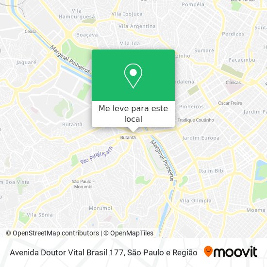 Avenida Doutor Vital Brasil 177 mapa