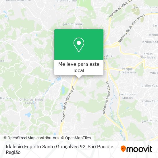 Idalecio Espirito Santo Gonçalves 92 mapa