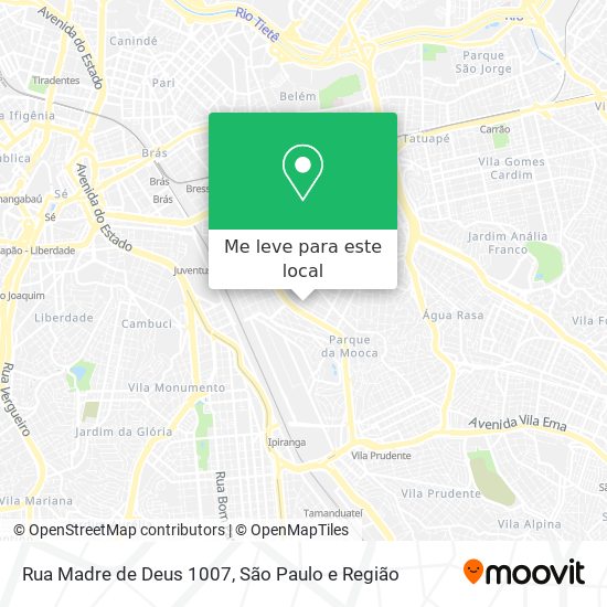 Rua Madre de Deus  1007 mapa