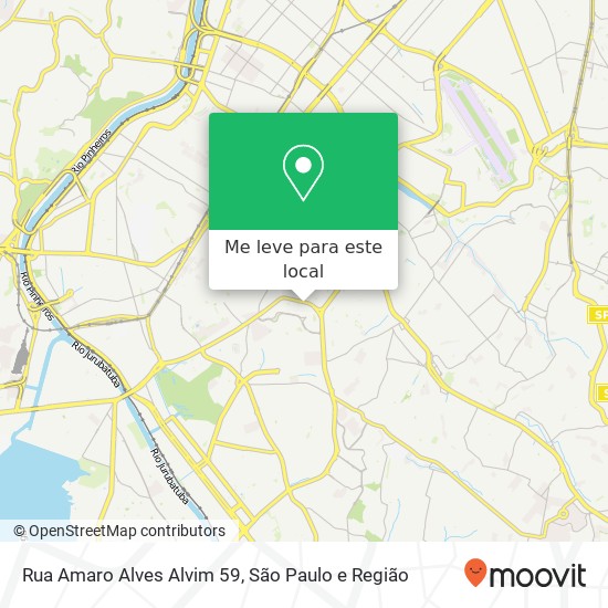 Rua Amaro Alves Alvim 59 mapa