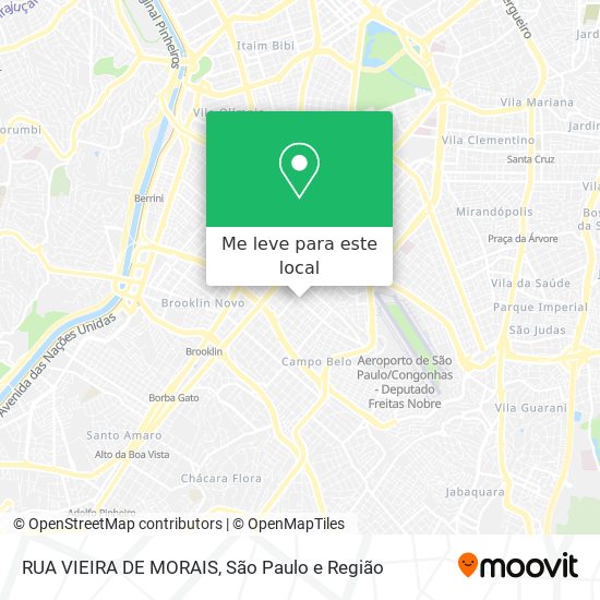 RUA VIEIRA DE MORAIS mapa