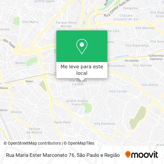 Rua Maria Ester Marconato 76 mapa