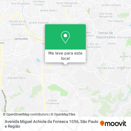 Avenida Miguel Achiole da Fonseca 1056 mapa