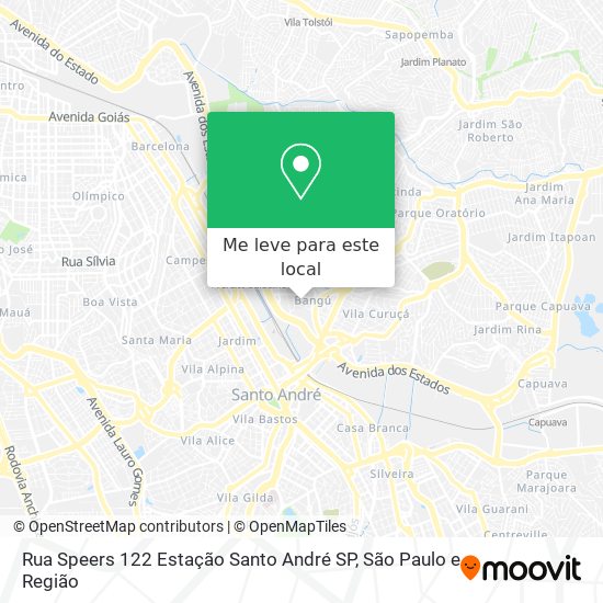 Rua Speers  122   Estação   Santo André   SP mapa