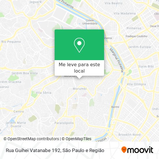 Rua Guihei Vatanabe 192 mapa