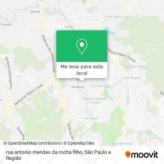 rua antonio mendes da rocha filho mapa