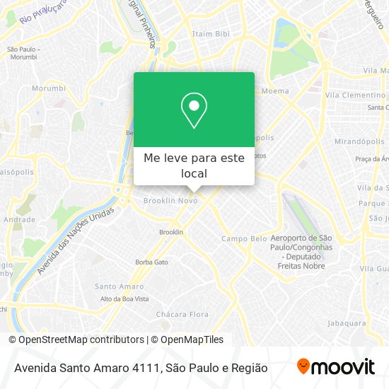 Avenida Santo Amaro 4111 mapa