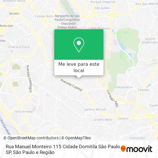 Rua Manuel Monteiro  115   Cidade Domitila   São Paulo   SP mapa