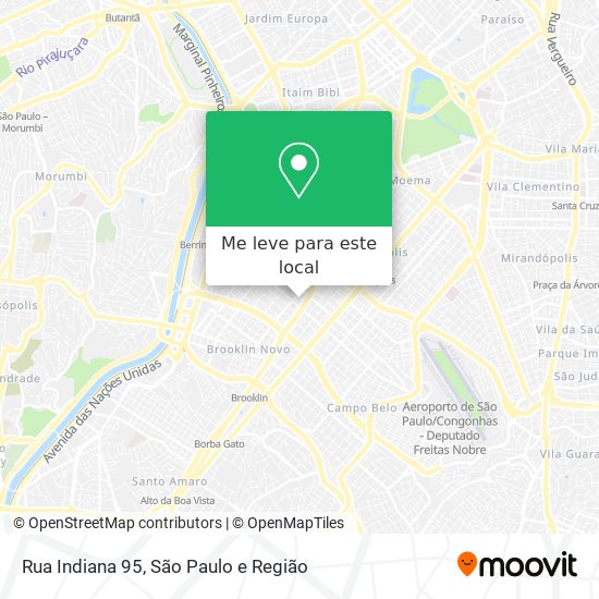 Rua Indiana 95 mapa