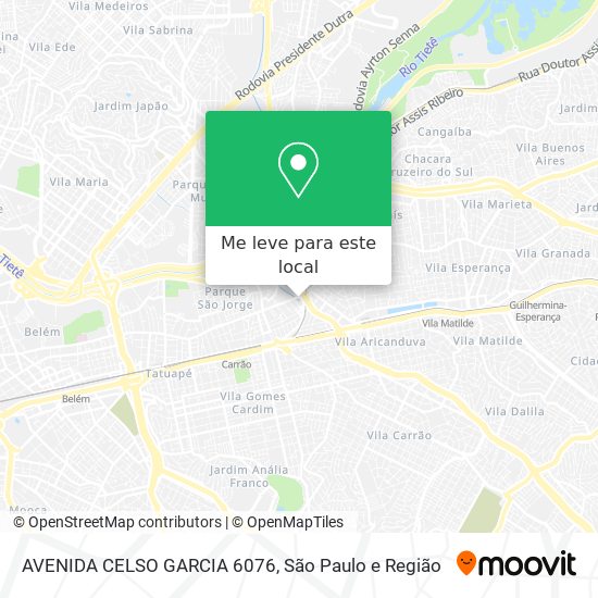 AVENIDA CELSO GARCIA 6076 mapa