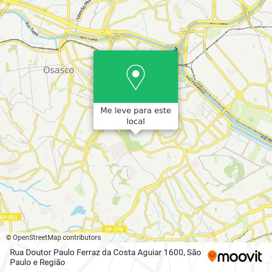 Rua Doutor Paulo Ferraz da Costa Aguiar 1600 mapa