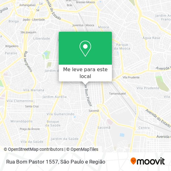 Rua Bom Pastor  1557 mapa