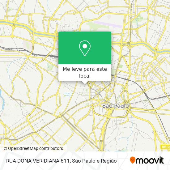 RUA DONA VERIDIANA  611 mapa