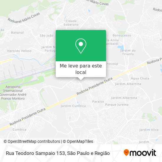 Rua Teodoro Sampaio 153 mapa